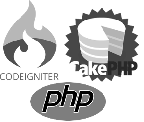 Logos CodeIgniter CakePHP PHP